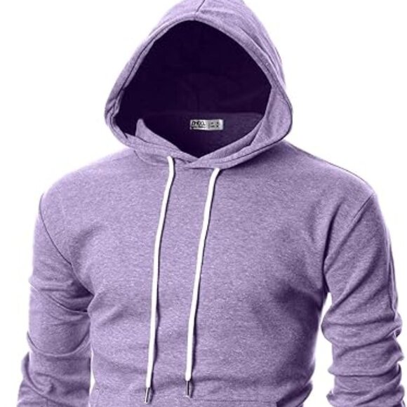 Other - Men's Slim Fit Pullover Hoodie Sweatshirt Lightweight Long Sleeve Size 2XL